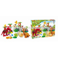 New funny happy block set with music battery operated fire rescue block